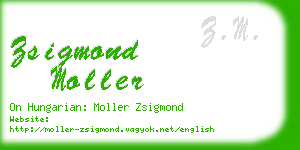 zsigmond moller business card